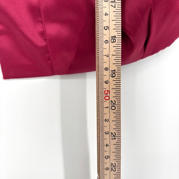 NWT ELLE Womens Bolero Jacket Size S Red Retro Cropped Pockets Cranberry 00s‎ - Picture 5 of 16